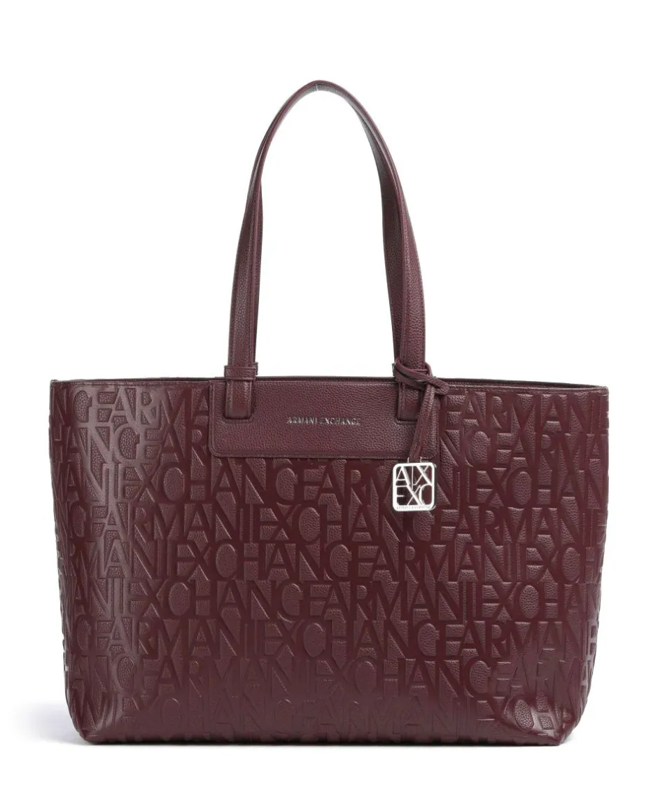 Armani Exchange Tote Bags-Liz Monogram L Tote bag imitation leather