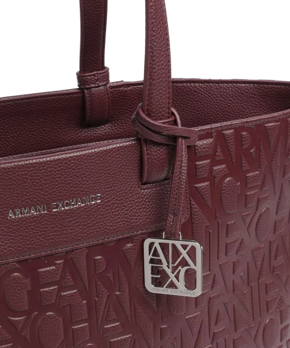 Armani Exchange Tote Bags-Liz Monogram L Tote bag imitation leather