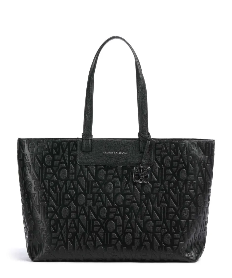 Armani Exchange Tote Bags-Liz Monogram L Tote bag imitation leather