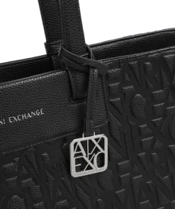 Armani Exchange Tote Bags-Liz Monogram L Tote bag imitation leather