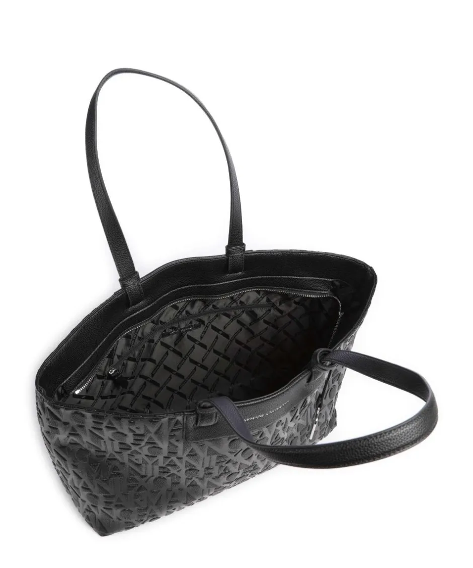 Armani Exchange Tote Bags-Liz Monogram L Tote bag imitation leather