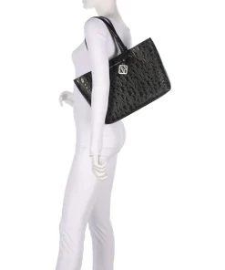 Armani Exchange Tote Bags-Liz Patent M Tote bag imitation leather