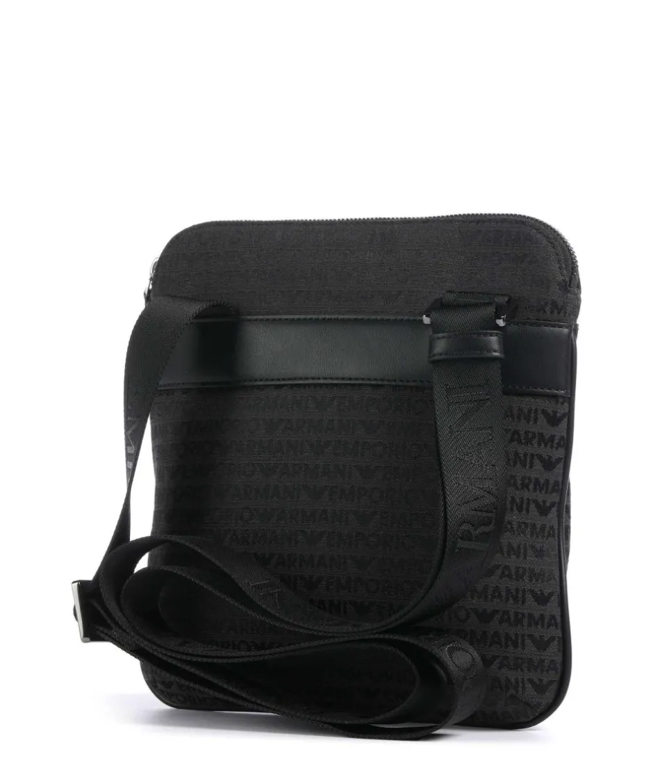 Emporio Armani Crossbody Bags-Logo Jacquard Crossbody bag canvas
