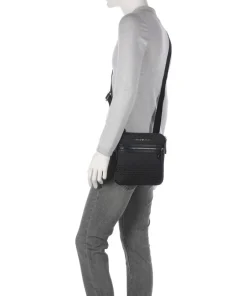 Emporio Armani Crossbody Bags-Logo Jacquard Crossbody bag canvas
