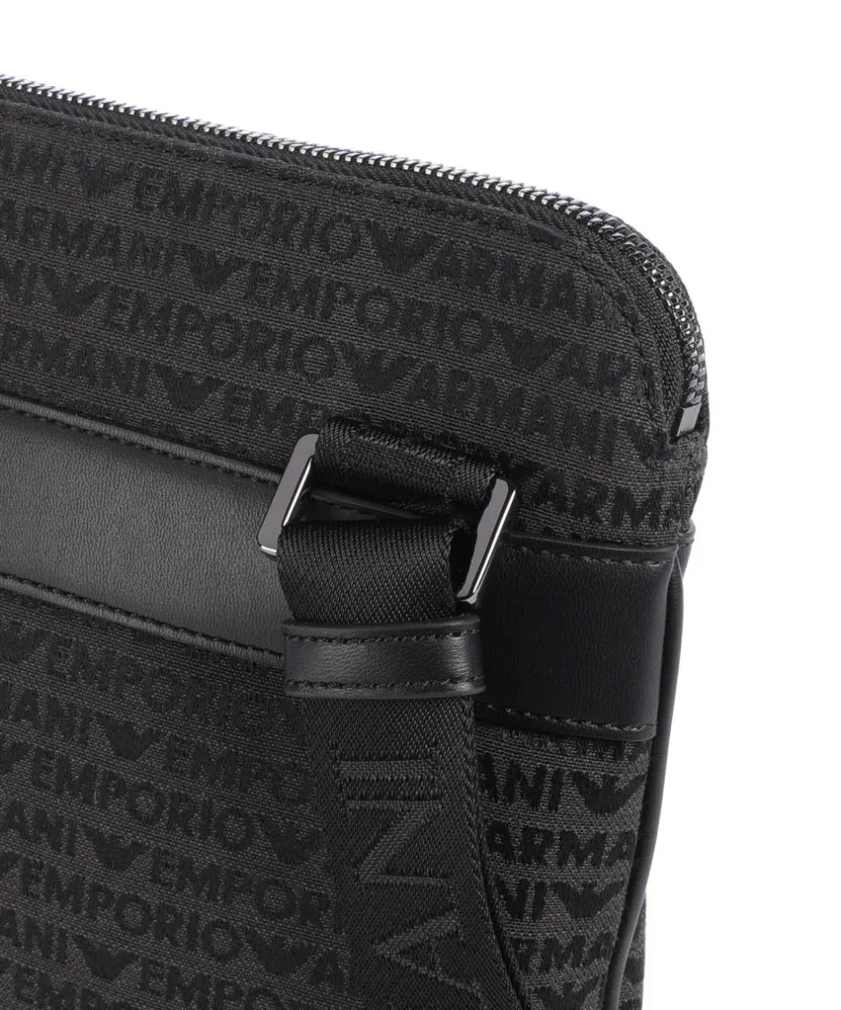 Emporio Armani Crossbody Bags-Logo Jacquard Crossbody bag canvas