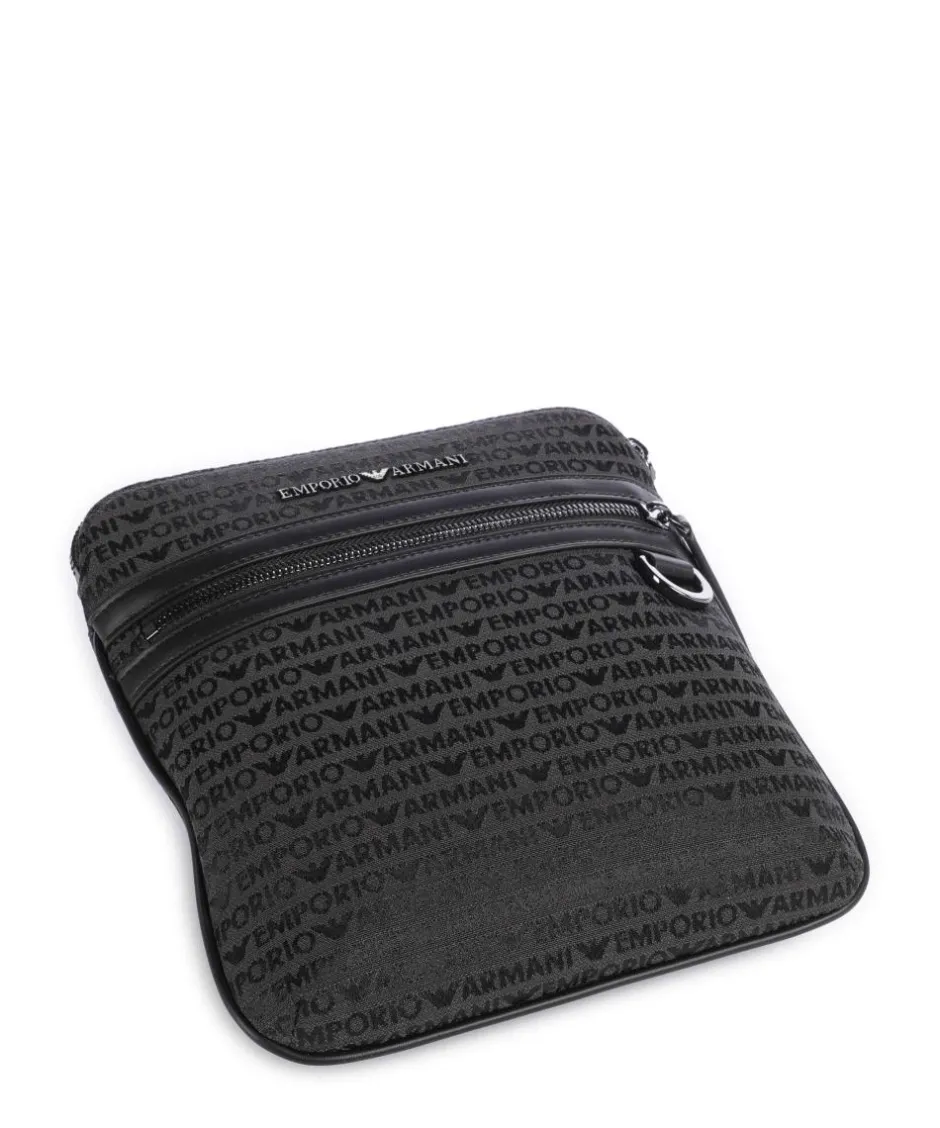 Emporio Armani Crossbody Bags-Logo Jacquard Crossbody bag canvas