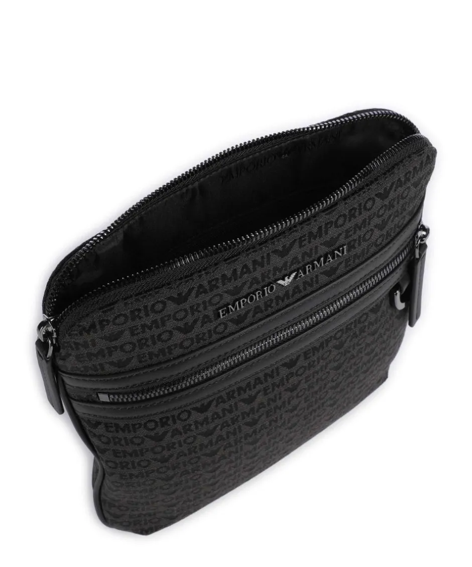 Emporio Armani Crossbody Bags-Logo Jacquard Crossbody bag canvas