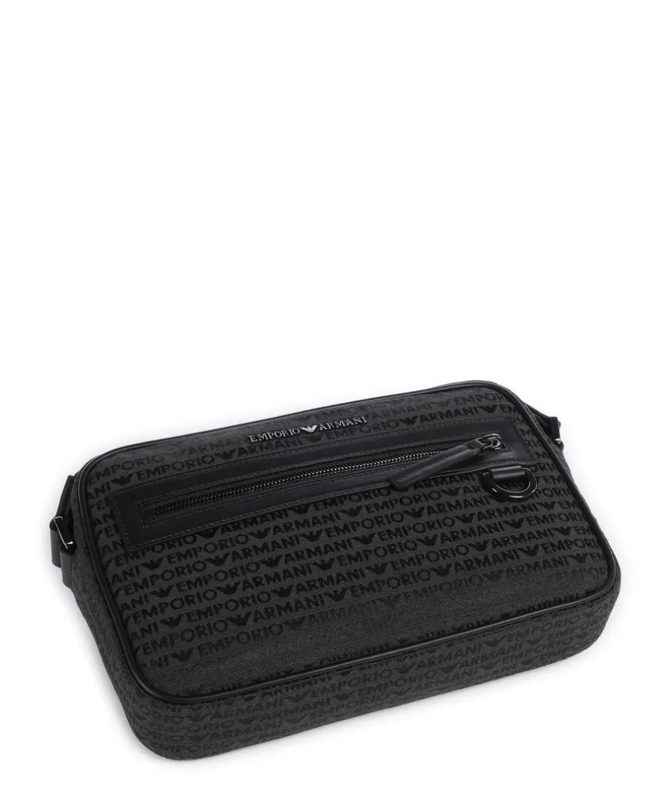 Emporio Armani Crossbody Bags-Logo Jacquard Crossbody bag canvas
