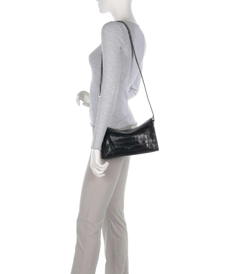 Liebeskind Crossbody Bags-Lora Croco S Crossbody bag embossed leather