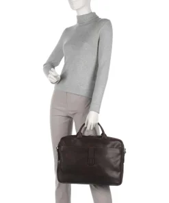 JOOP! Business- & Laptop Bags-Loreto Pandion Briefcase 14″ pull-up cow leather