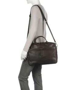 JOOP! Business- & Laptop Bags-Loreto Pandion Briefcase 14″ pull-up cow leather
