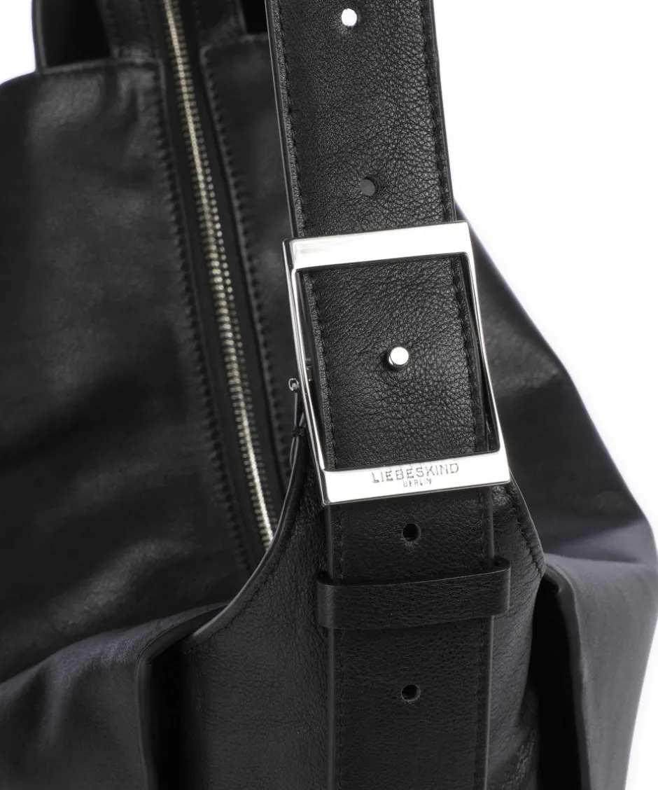 Liebeskind Shoulder Bags|Hobo Bags-Lou 2 3D Leather M Hobo bag grained cow leather