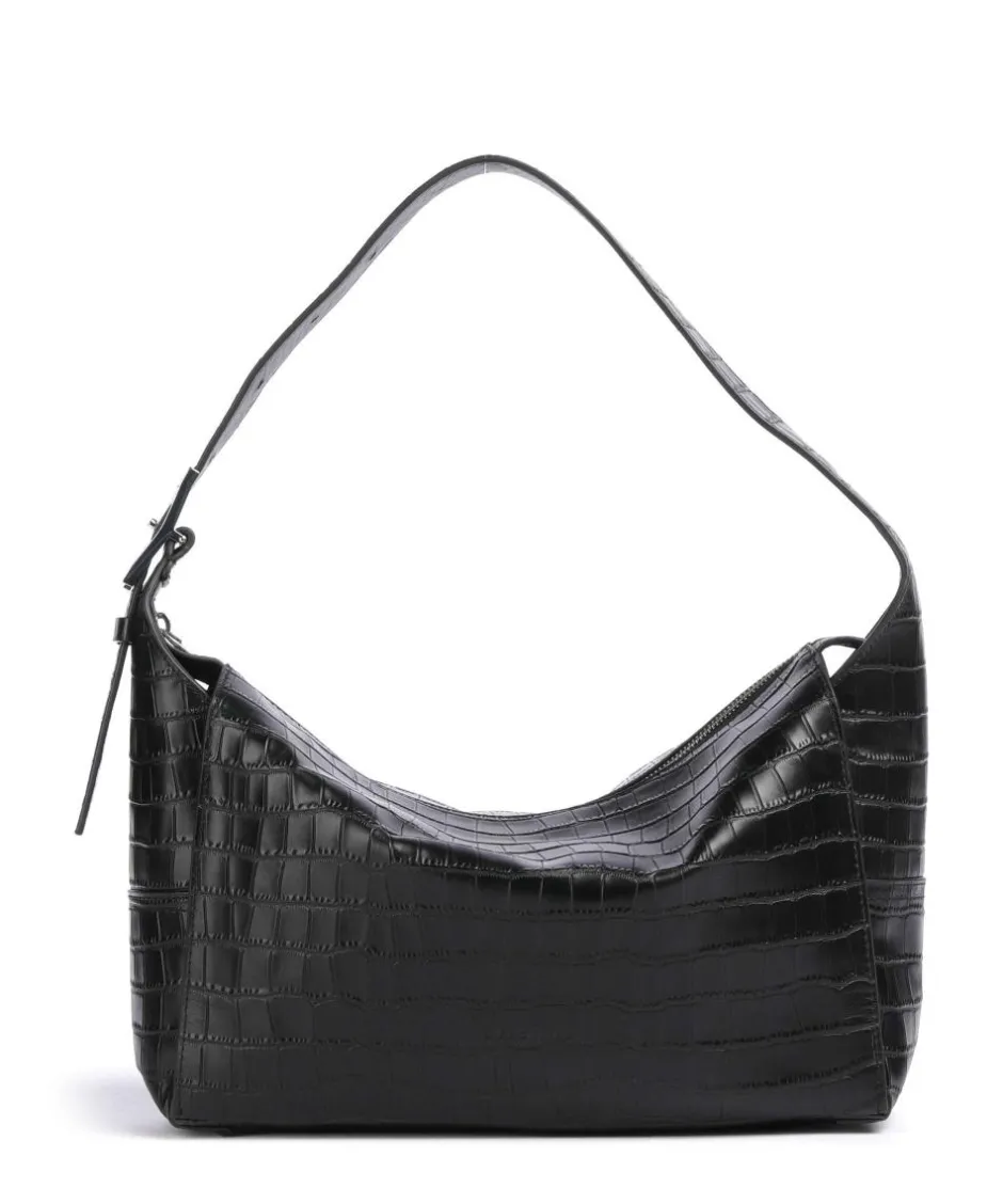 Liebeskind Shoulder Bags|Hobo Bags-Lou 2 New Croco M Hobo bag grained leather
