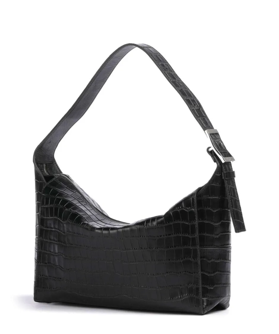 Liebeskind Shoulder Bags|Hobo Bags-Lou 2 New Croco M Hobo bag grained leather