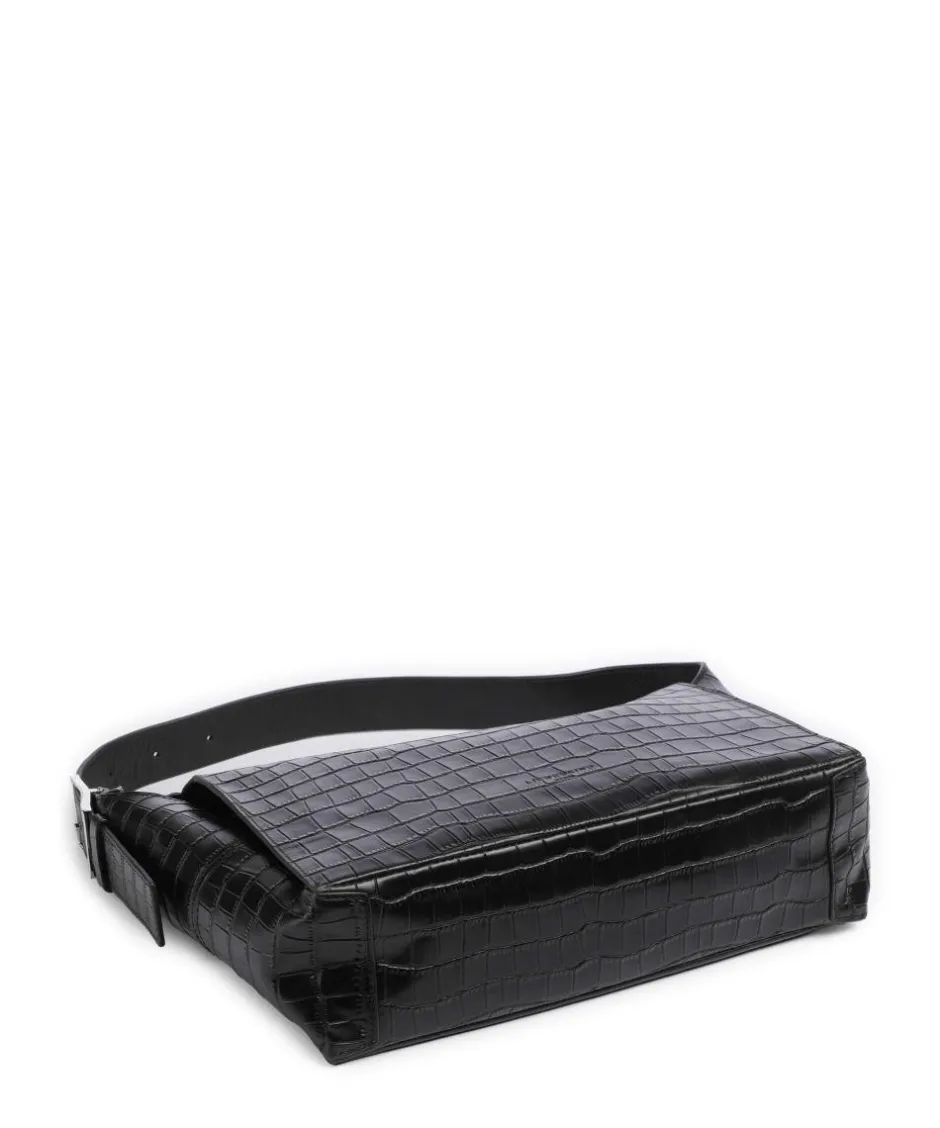 Liebeskind Shoulder Bags|Hobo Bags-Lou 2 New Croco M Hobo bag grained leather