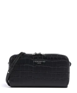 Liebeskind Wallets|Crossbody Bags-Lou Croco XS Wallet embossed leather