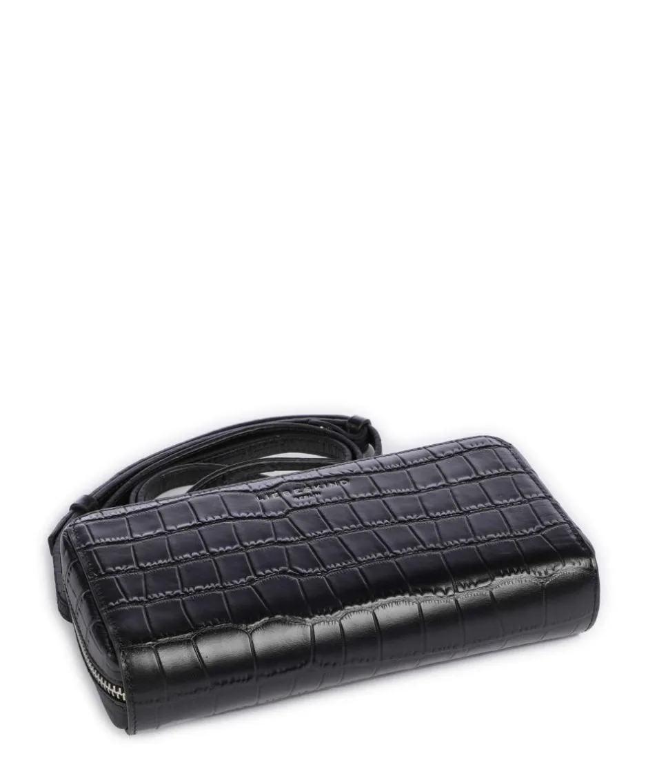 Liebeskind Wallets|Crossbody Bags-Lou Croco XS Wallet embossed leather