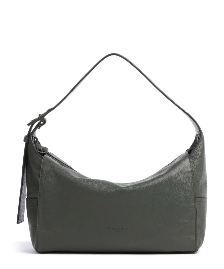 Liebeskind Shoulder Bags|Hobo Bags-Lou Small Pebble M Hobo bag grained cow leather