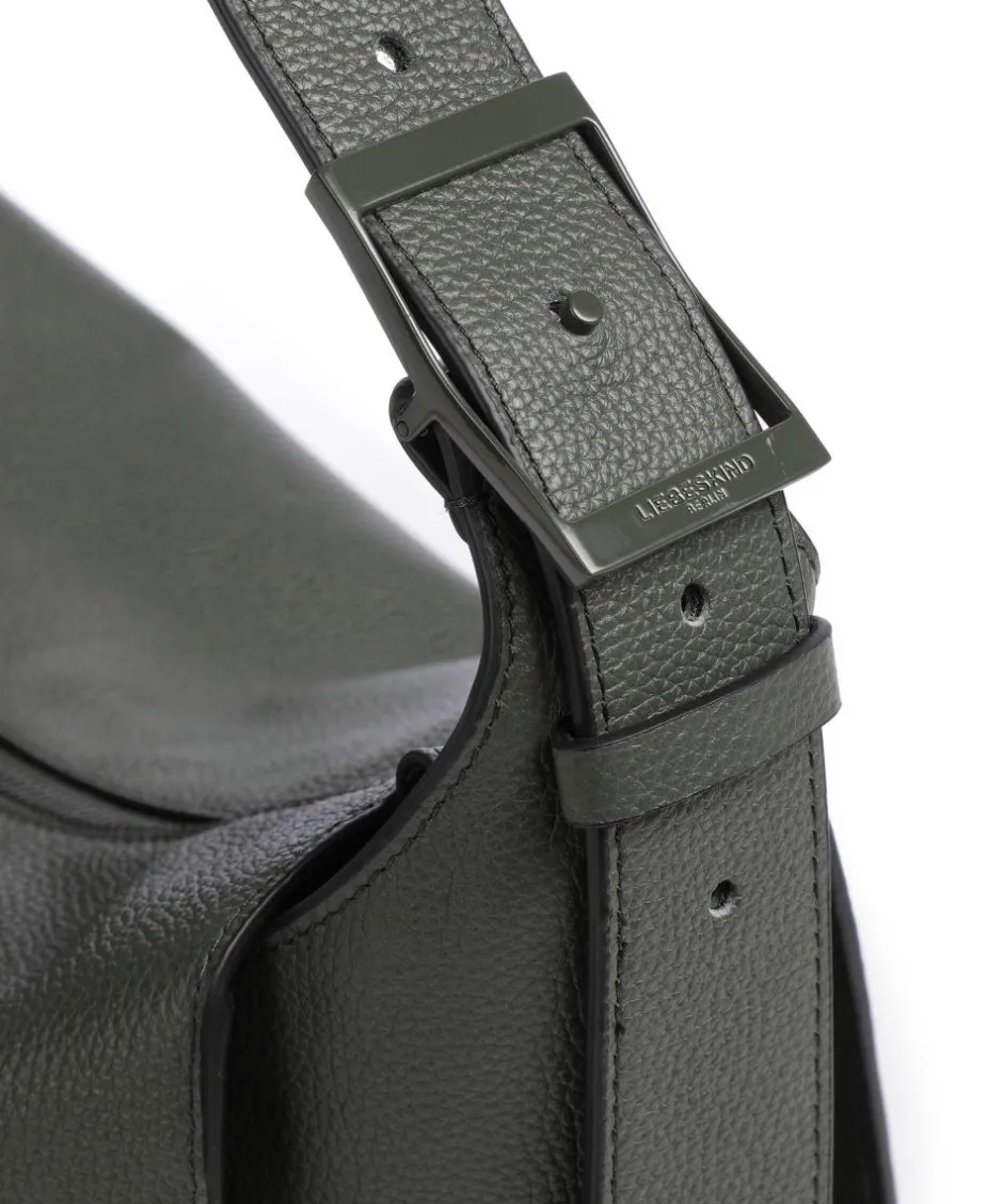Liebeskind Shoulder Bags|Hobo Bags-Lou Small Pebble M Hobo bag grained cow leather