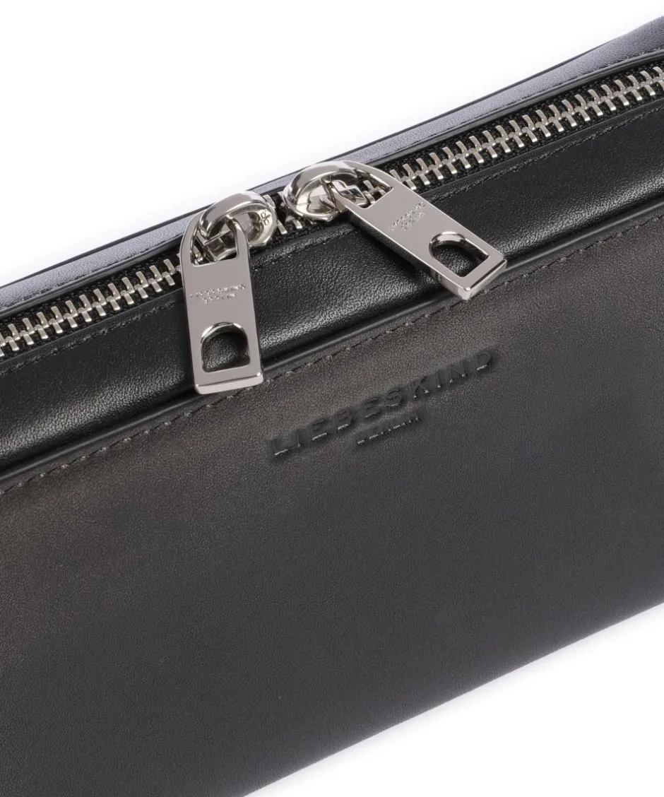 Liebeskind Wallets|Crossbody Bags-Lou Vintage Leather XS Wallet fine grain cow leather