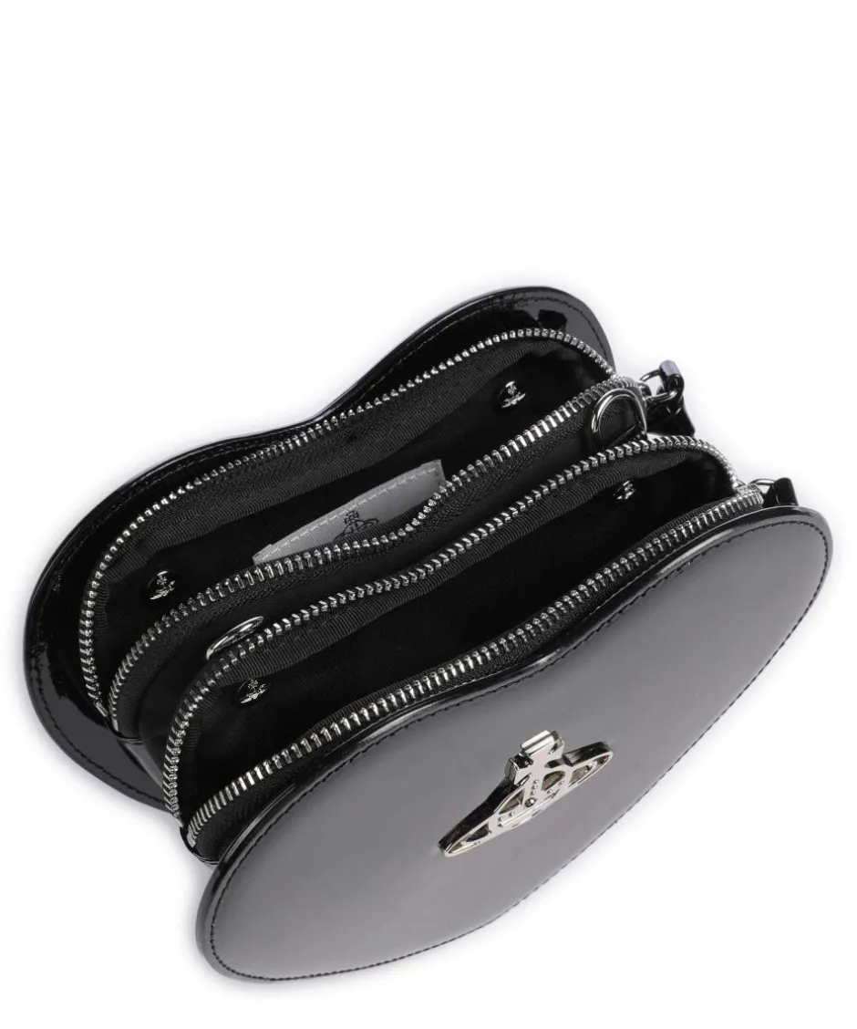 Vivienne Westwood Crossbody Bags-Louise Heart Shiny Patent Crossbody bag patent leather