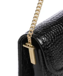 Pinko Shoulder Bags|Crossbody Bags-Love Box Baguette Shoulder bag embossed leather