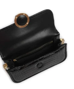 Pinko Shoulder Bags|Crossbody Bags-Love Box Baguette Shoulder bag embossed leather