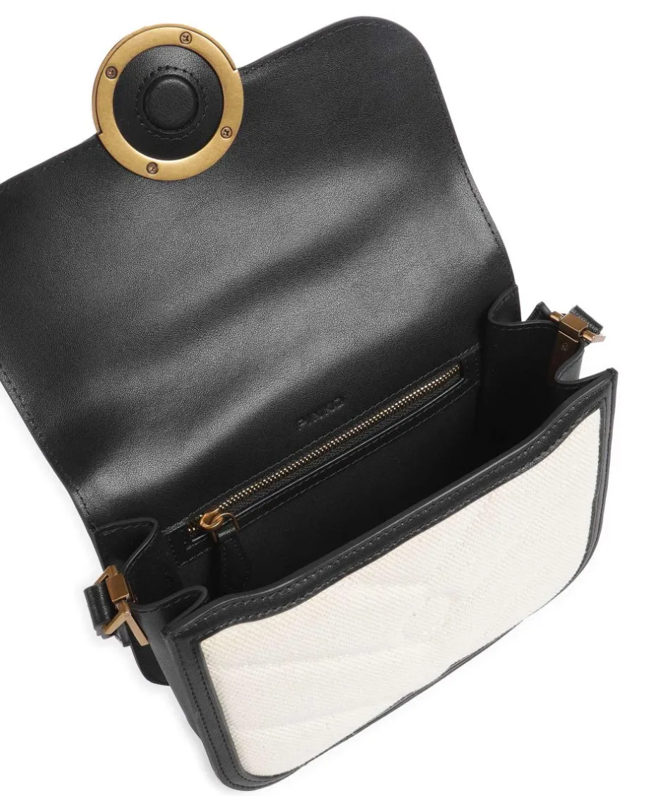 Pinko Crossbody Bags-Love Box Mini Crossbody bag canvas