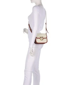 Pinko Crossbody Bags-Love Box Mini Crossbody bag canvas