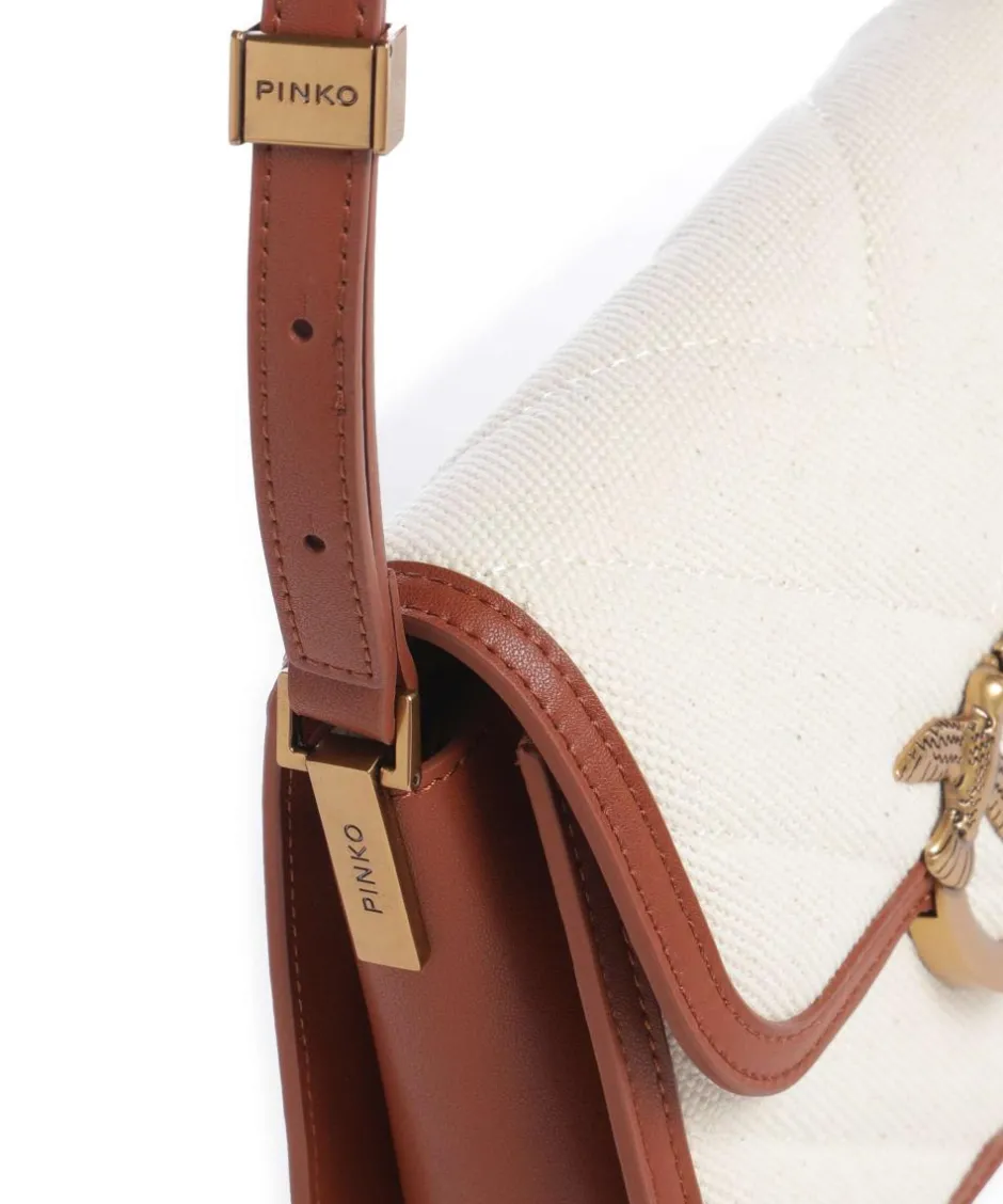 Pinko Crossbody Bags-Love Box Mini Crossbody bag canvas
