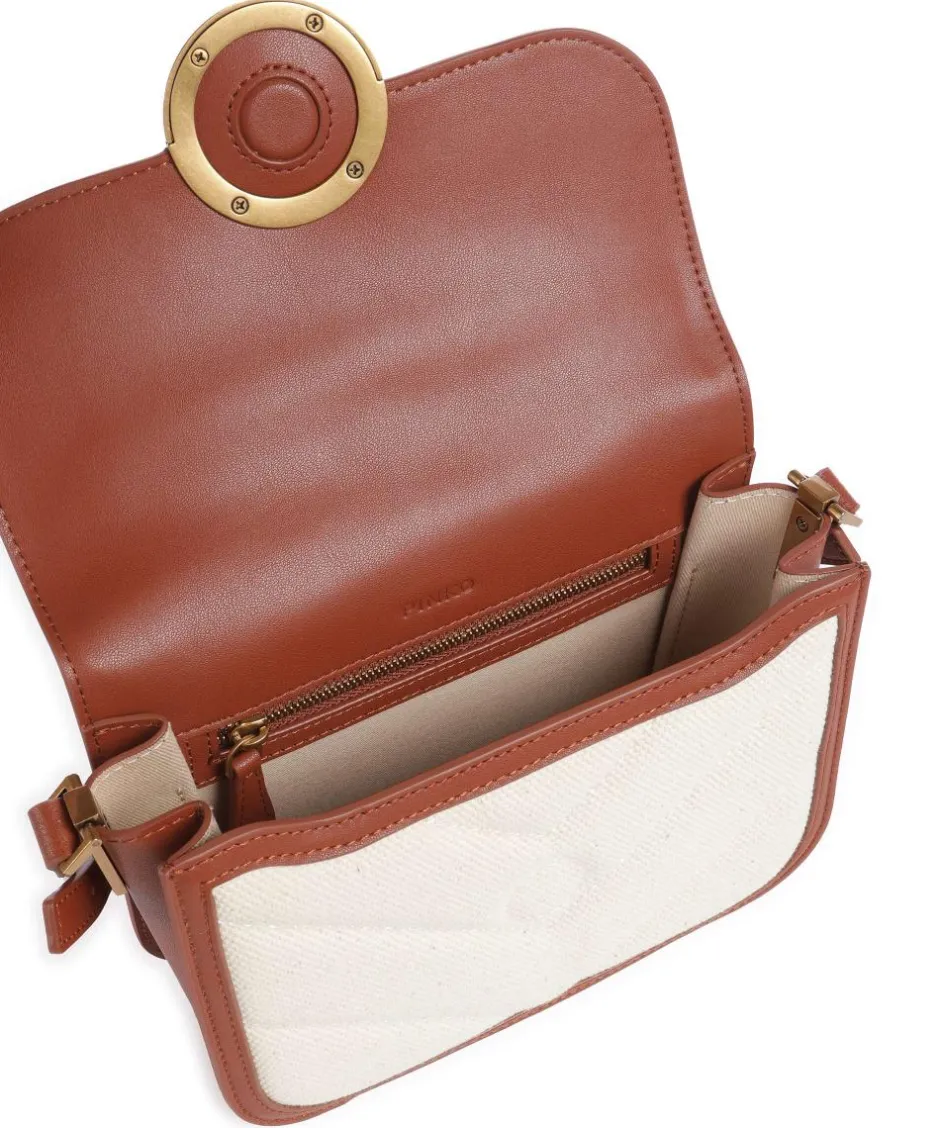 Pinko Crossbody Bags-Love Box Mini Crossbody bag canvas