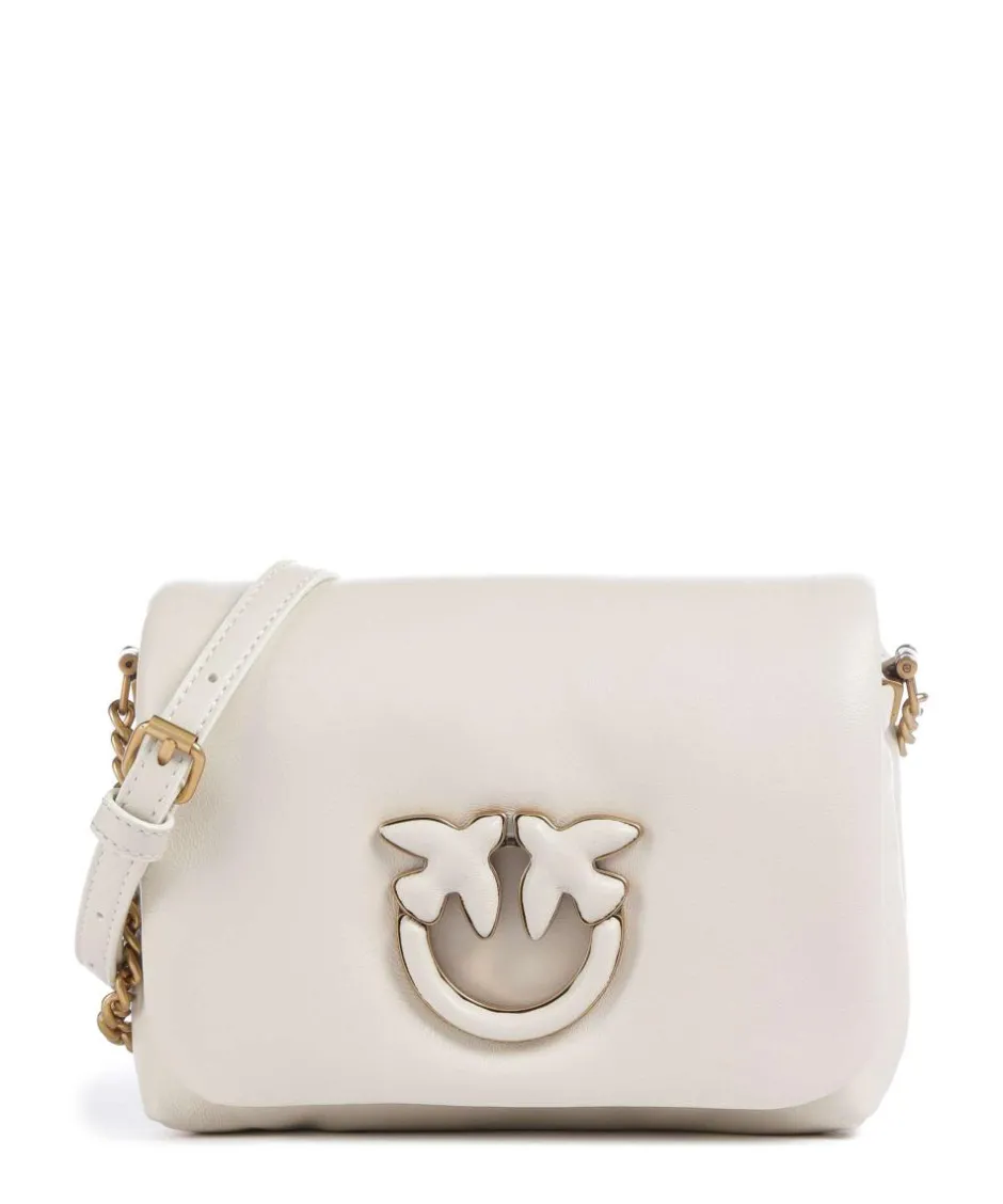 Pinko Crossbody Bags-Love Click Puff Baby Crossbody bag sheepskin leather