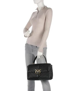 Pinko Handbags-Love Lady Puff Big Handbag sheepskin leather