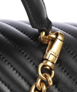 Pinko Handbags-Love Lady Puff Big Handbag sheepskin leather