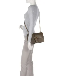 Pinko Crossbody Bags-Love One Classic Crossbody bag fine grain cow leather