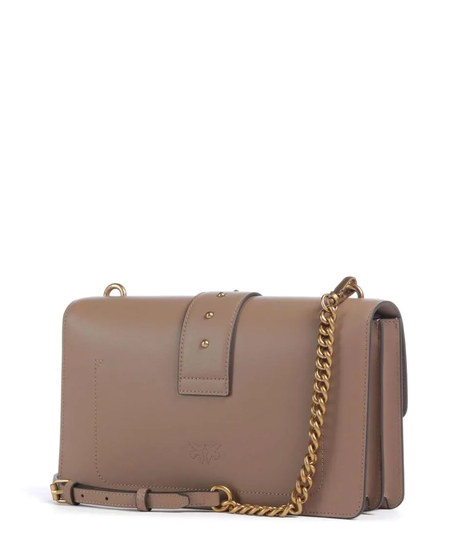 Pinko Crossbody Bags-Love One Classic Crossbody bag softly grained calfskin