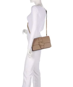 Pinko Crossbody Bags-Love One Classic Crossbody bag softly grained calfskin