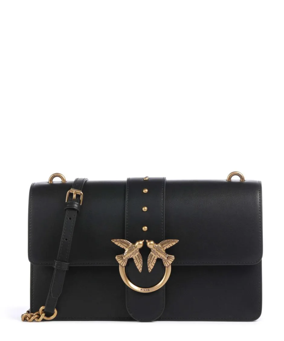 Pinko Crossbody Bags-Love One Classic Crossbody bag softly grained calfskin