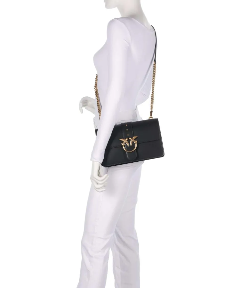 Pinko Crossbody Bags-Love One Classic Crossbody bag softly grained calfskin