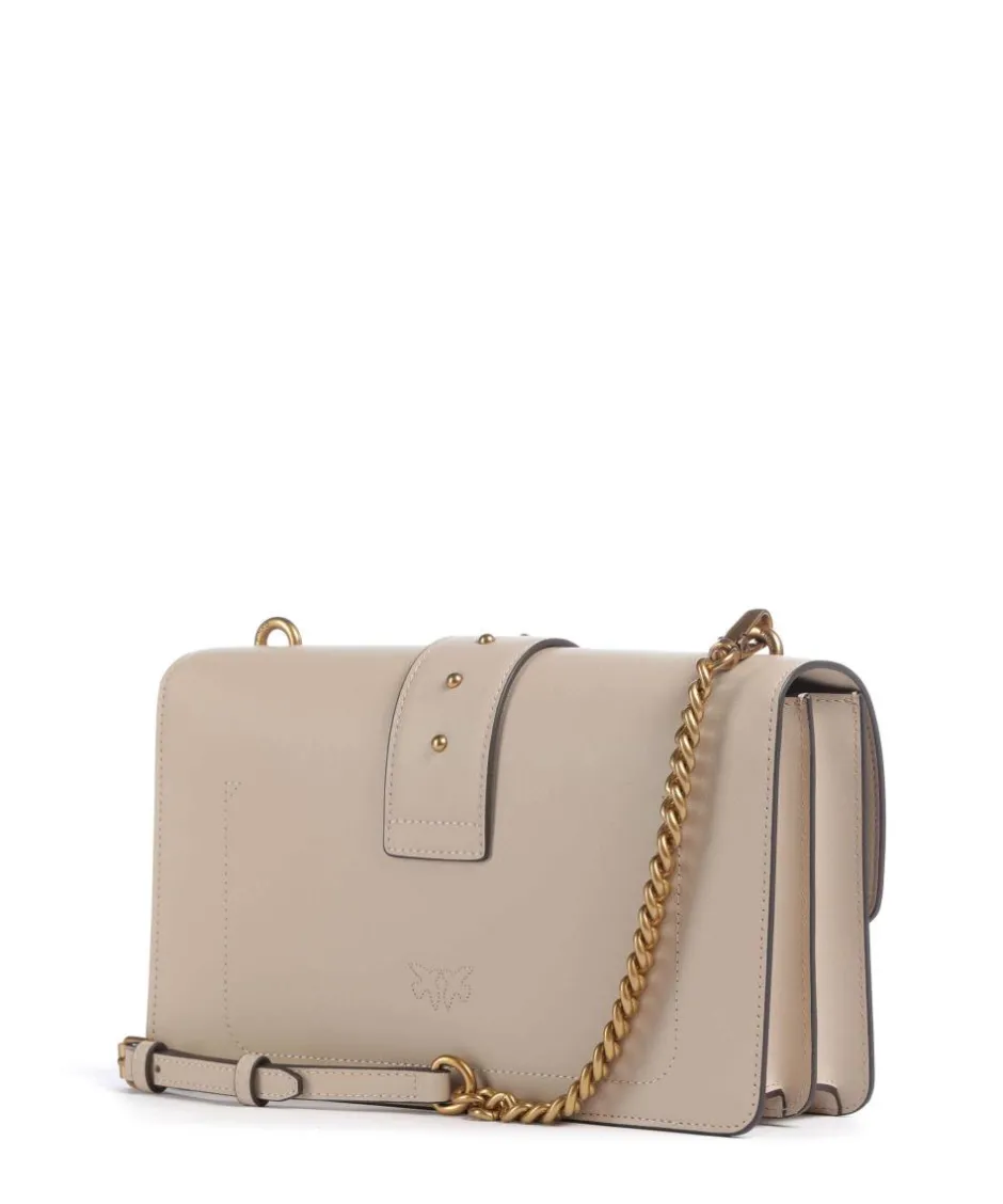 Pinko Crossbody Bags-Love One Classic Crossbody bag softly grained calfskin