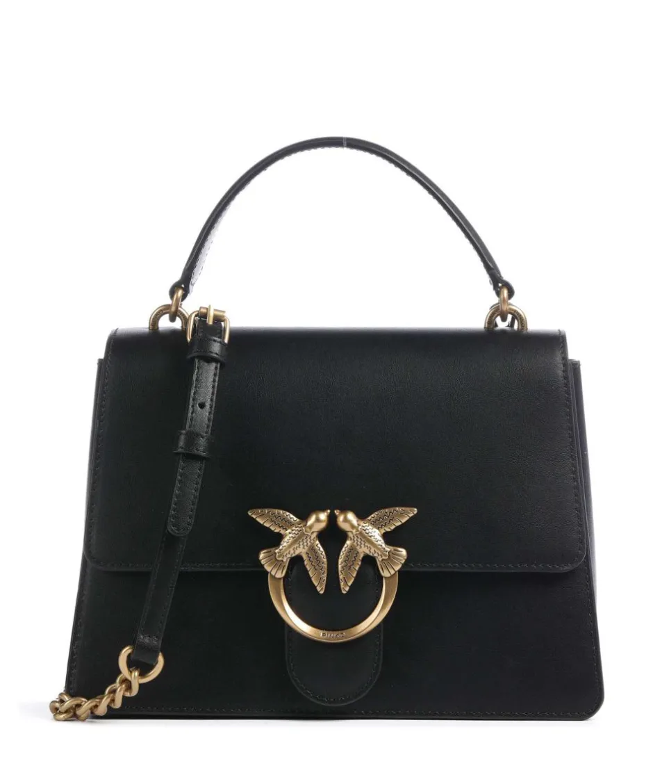 Pinko Handbags|Crossbody Bags-Love One Classic Handbag fine grain cow leather