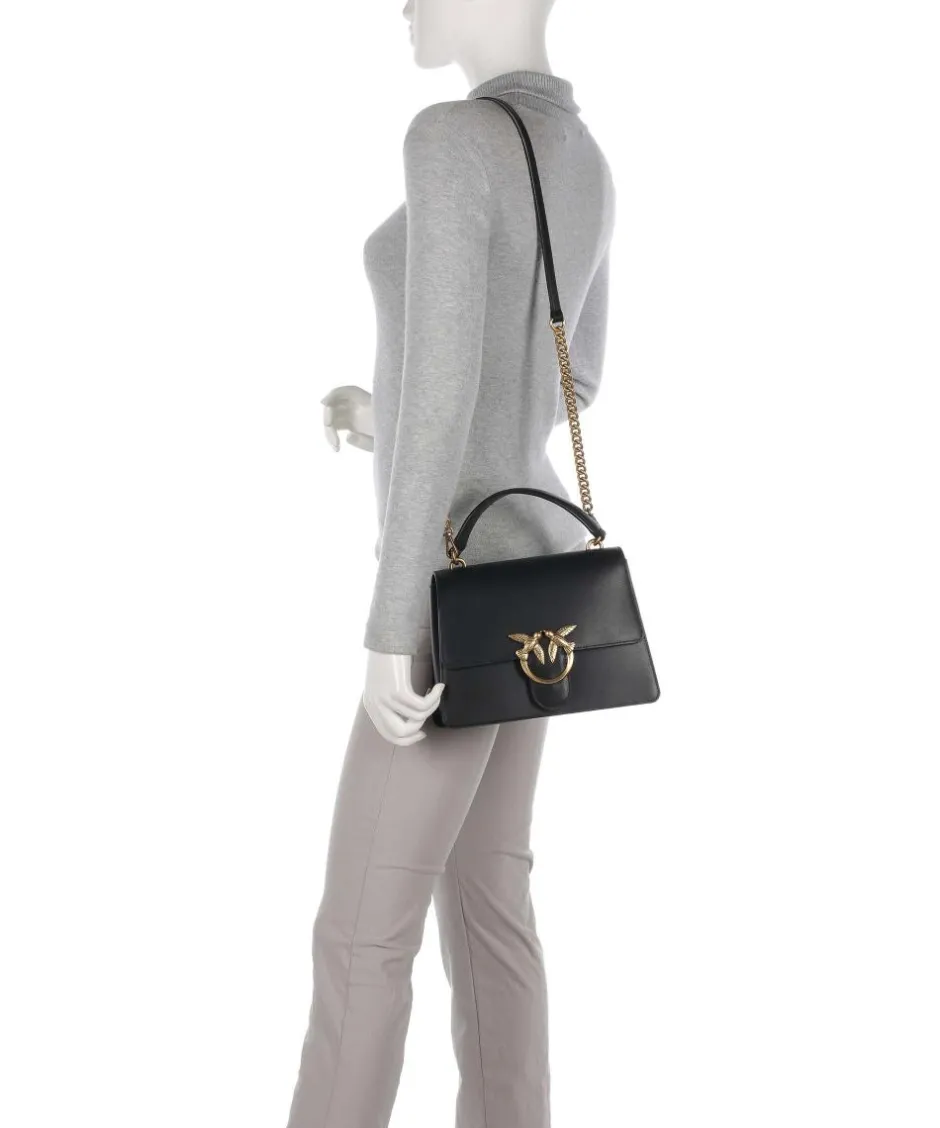 Pinko Handbags|Crossbody Bags-Love One Classic Handbag fine grain cow leather