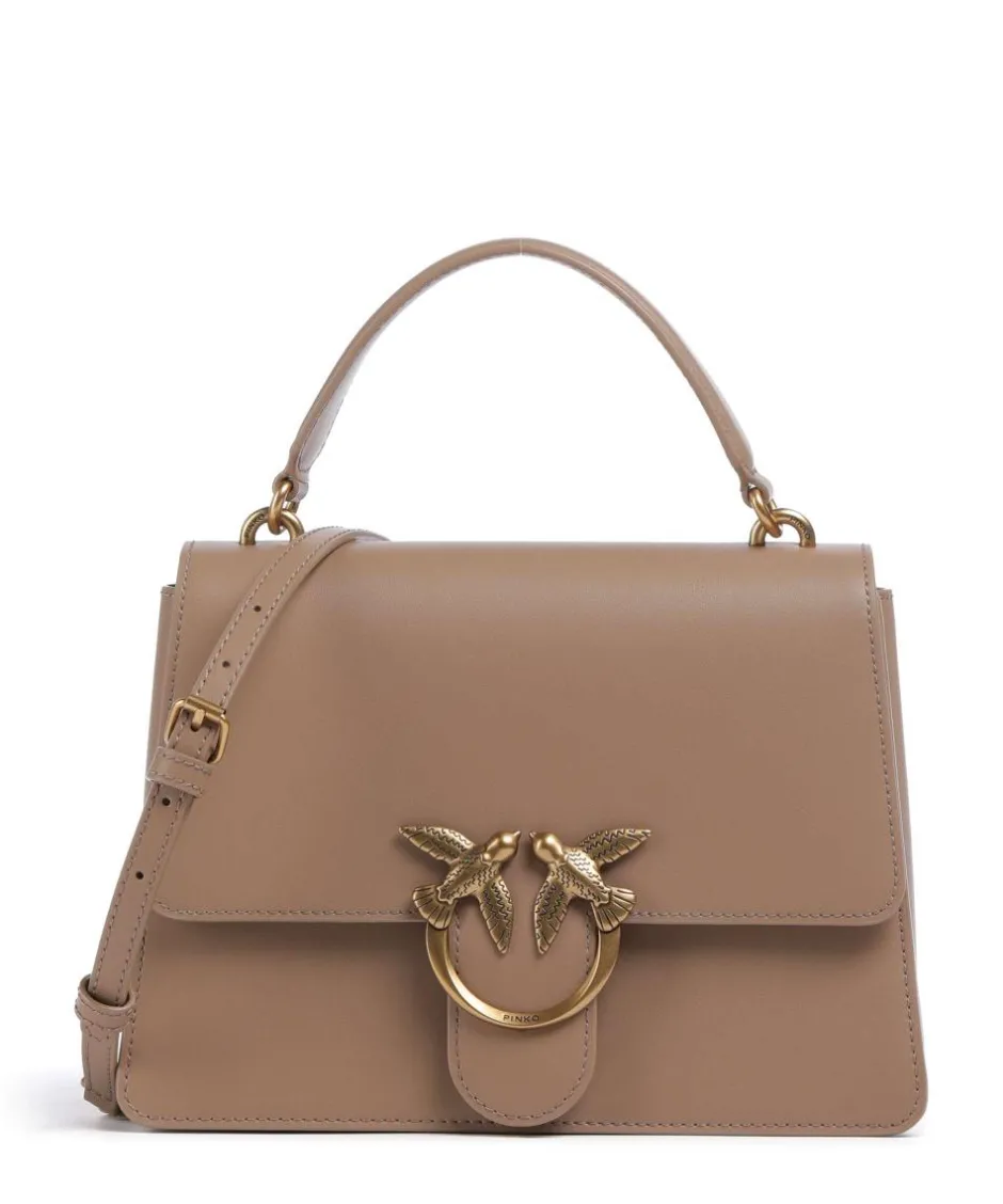 Pinko Handbags|Crossbody Bags-Love One Classic Handbag fine grain cow leather