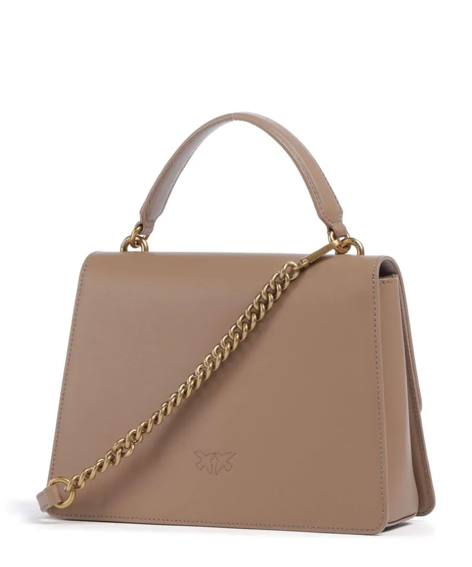 Pinko Handbags|Crossbody Bags-Love One Classic Handbag fine grain cow leather