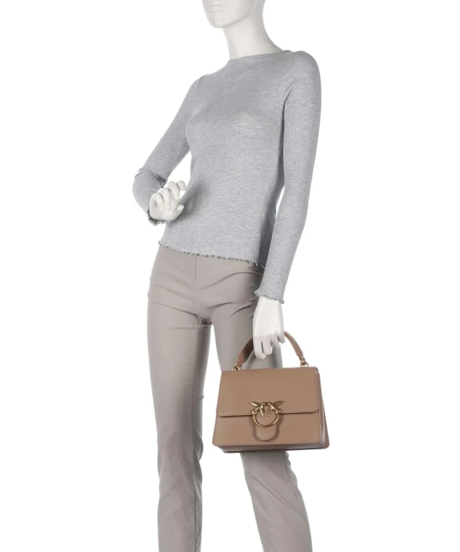Pinko Handbags|Crossbody Bags-Love One Classic Handbag fine grain cow leather