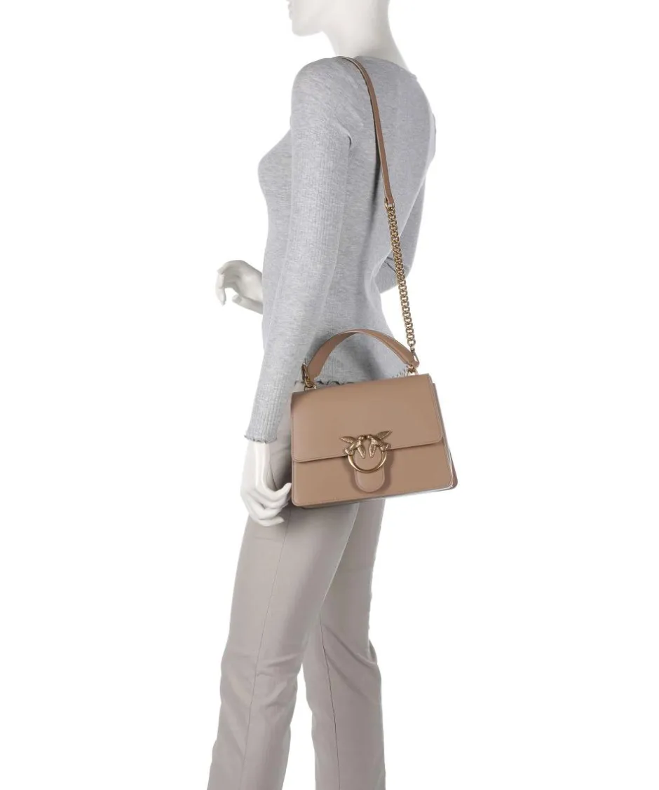 Pinko Handbags|Crossbody Bags-Love One Classic Handbag fine grain cow leather