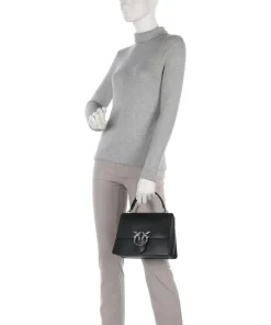 Pinko Handbags|Crossbody Bags-Love One Classic Handbag fine grain cow leather