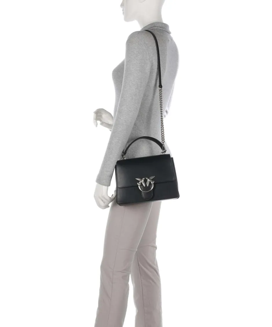 Pinko Handbags|Crossbody Bags-Love One Classic Handbag fine grain cow leather