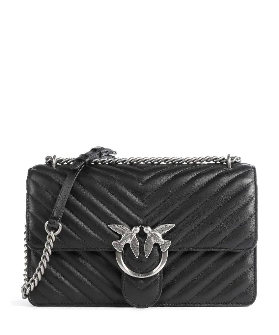 Pinko Clutch & Evening Bags|Shoulder Bags-Love One Classic Shoulder bag sheepskin leather