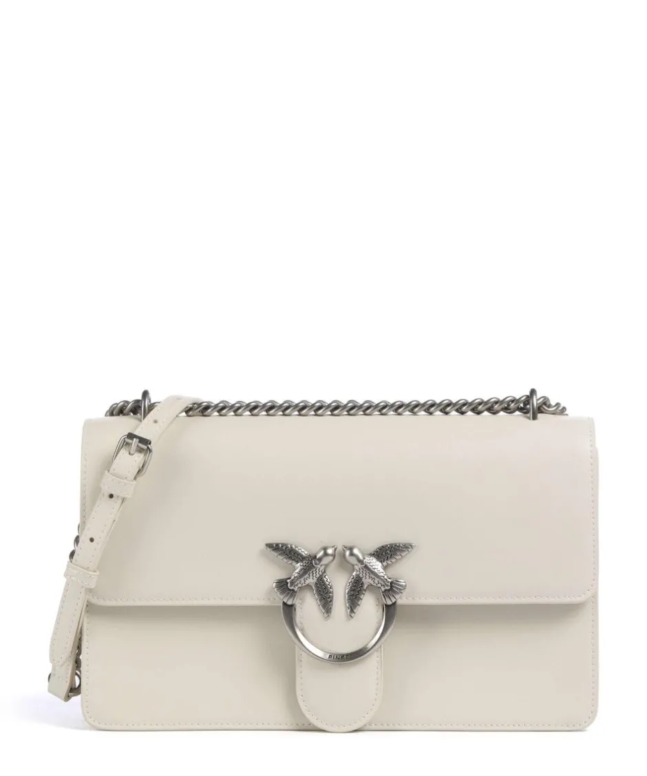 Pinko Clutch & Evening Bags|Shoulder Bags-Love One Classic Shoulder bag fine grain cow leather